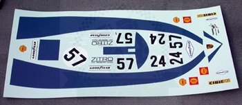 Porsche 917K Le Mans 71 Zitro Decal 1:24