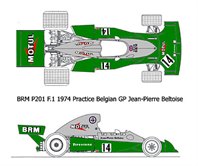 BRM P201 Belgium Practice 1974 Beltoise