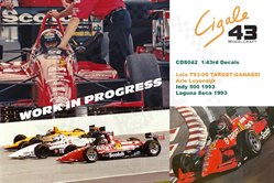 Lola T93-00 2nd Indy 500/3rd Laguna Seca 1993 #10 Luyendijk Decal