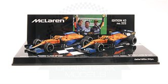 McLaren MCL35M 1st  & 2nd Italy 2021 #3/4 Ricciardo/Norris Set