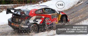 Toyota Yaris Rally1 3rd Monte Carlo 2026 #1 Ogier/Landais