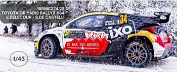 Toyota Yaris Rally2 21st Monte Carlo 2026 #34 Delecour/De Castelli 1:18