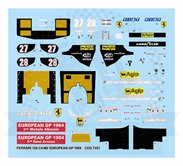 Ferrari 126 C4-M2 Europe 1984 Decal