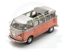 VW T1 Samba Red/Silver 1:18