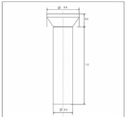 Flat Top Rivet Set .5mm (x10)