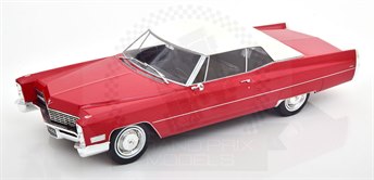 Cadillac DeVille Convertible 1967 Red 1:18