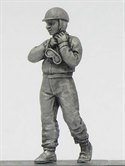 Race Driver Walking Doing Up Helmet