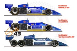 Decals March 761B 1977 Formula 1 1/43rd scale for Tameo Kits by Cigale 43 CDS007 