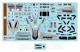Mercedes MGP W01 Malaysia 2010 Decal