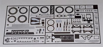 Citroen DS3 WRC Photo Etched Detailing Set 1:24