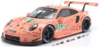 Porsche 911 RSR 17th Le Mans 2018 #92 Porsche GT Team 'Pink Pig Retro' 1:12