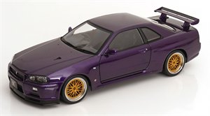Nissan Skyline (R34) V-Spec 2 2001 Metallic Purple 1:12
