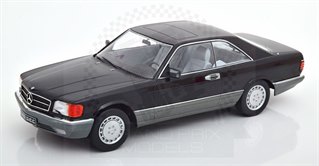 Mercedes 560 SEC (C126) 1985 Black 1:18