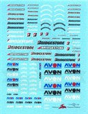 Avon & Bridgestone Logo Decal