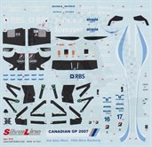 Williams FW29 Canada 2007 Decal