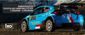 Toyota Yaris Rally2 12th Monte Carlo 2026 #31 Ingram/Kihurani