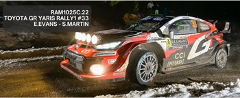 Toyota Yaris Rally1 2nd Monte Carlo 2026 #33 Evans/Martin
