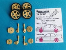 Mitsubishi Lancer Evo34 Tarmac Set 1:24