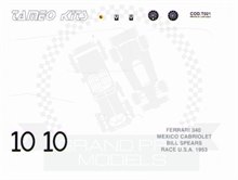 Ferrari 340 Mexico Cabriolet USA 1953 Decal