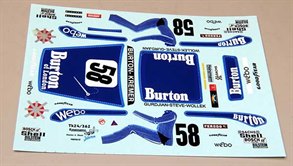Porsche 934 Le Mans 1977 Burton Decal 1:24
