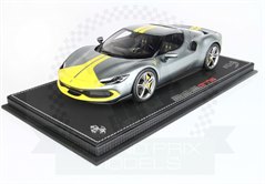 Ferrari 296 GTB Assetto Fiorano 2021 Grey/Yellow 1:18