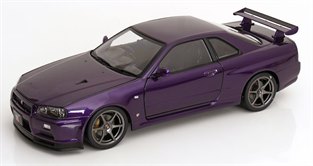 Nissan Skyline (R34) V-Spec 2 2001 Metallic Purple 1:12