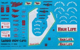 Penske PC17 CART Champion 1988 #9 Sullivan Decal
