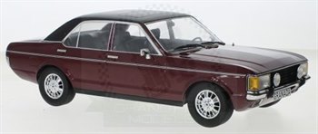 Ford Granada Mk1 1975 Metallic Maroon/Black 1:18