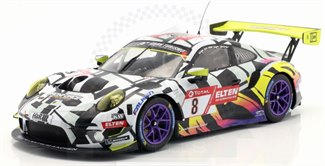 Porsche 911 GT3R 11th Nurburgring 24hrs 2019 #8 Iron Force 1:18