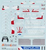 Tyrrell 012 UK 1984 Systime Decal