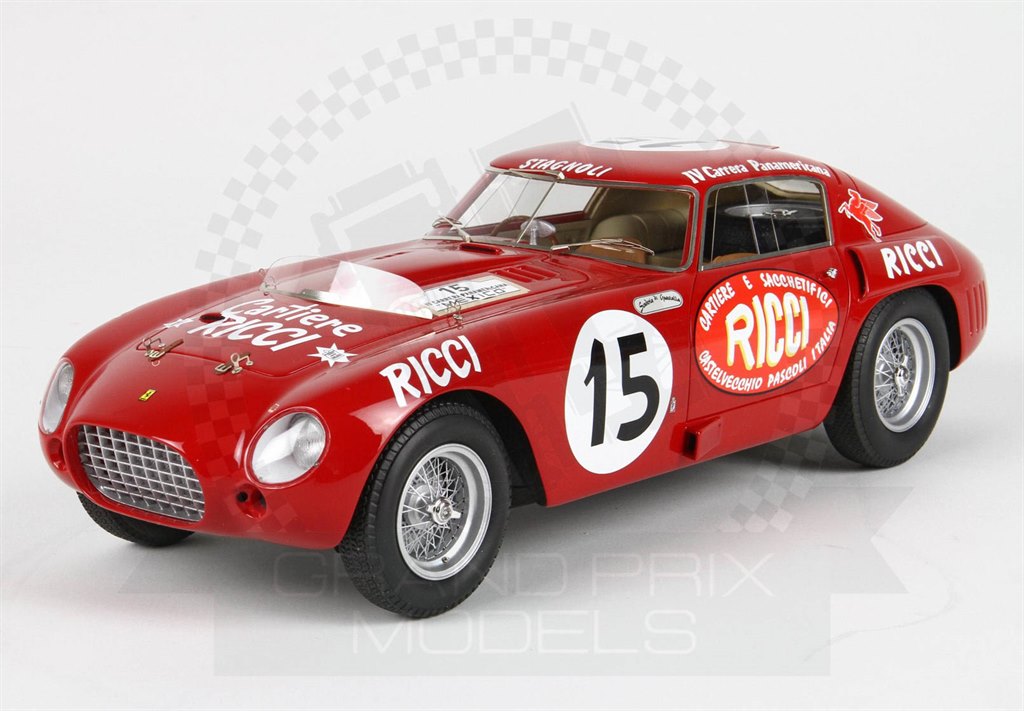 Ferrari 375MM Carrera Panamerica 1953 #15 Ricci 1:18 by BBR